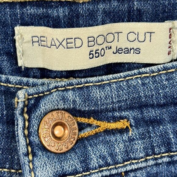 Levi's Bootcut 550 Relaxed Stretch Size 8L 8 Long - Picture 14 of 15